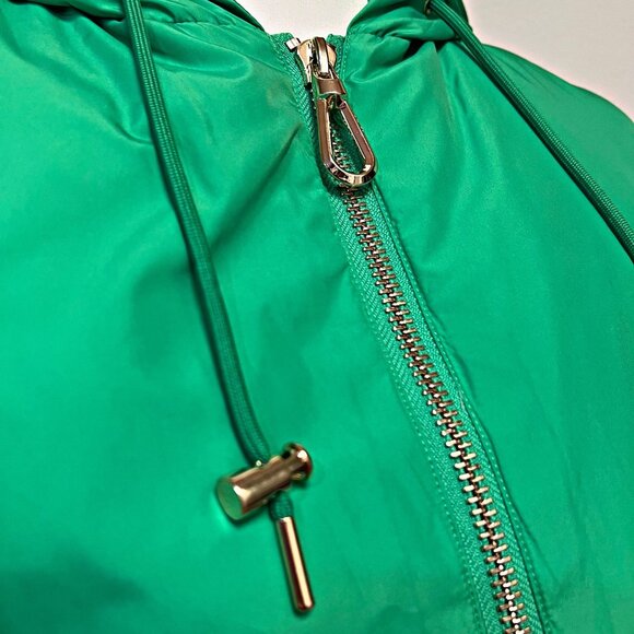 SANDRO Paris Puffer Vest Sleeveless Jacket Full Zip Dovy Hooded Cropped Coat Top - Picture 10 of 12